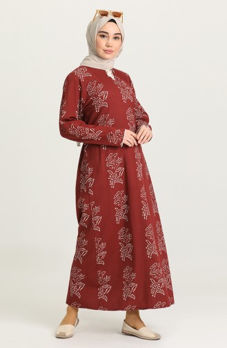 Robe Hijab Bordeaux 32201A-03