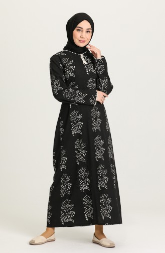 Black İslamitische Jurk 32201A-07