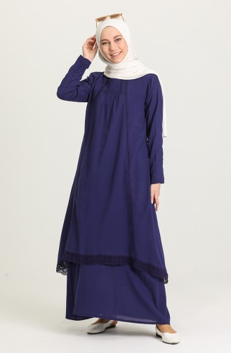 Purple Hijab Dress 42201-02
