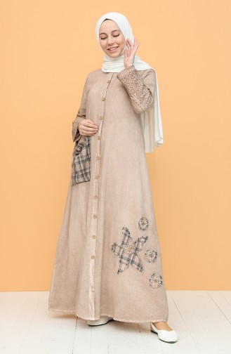 Mink Hijab Dress 92207-01