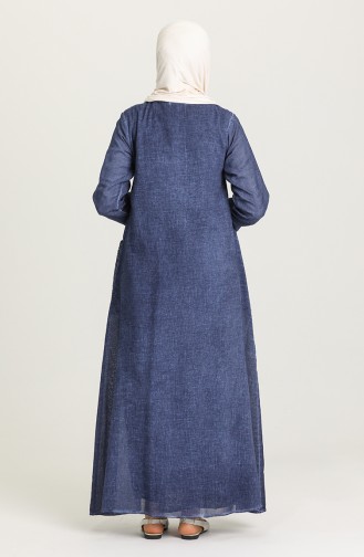 Indigo Hijab Dress 92211-01