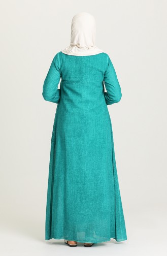 Green Hijab Dress 92211-02