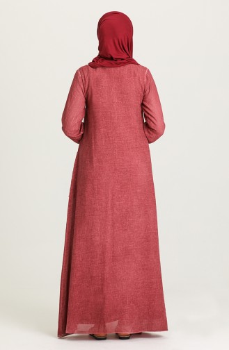 Robe Hijab Bordeaux 92211-03
