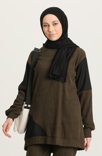 Khaki Jogginganzüge 15020-03