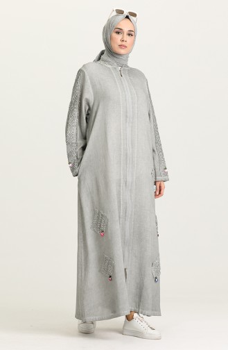 Gray Abaya 92208-05