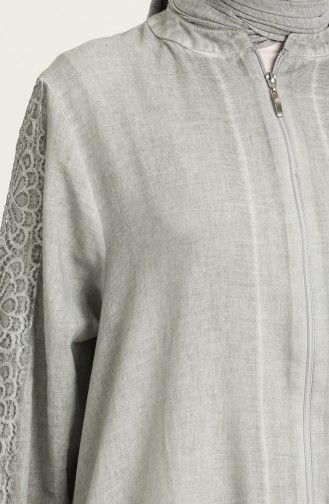 Gray Abaya 92208-05