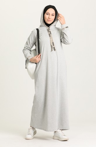 Robe Hijab Gris 4127-01