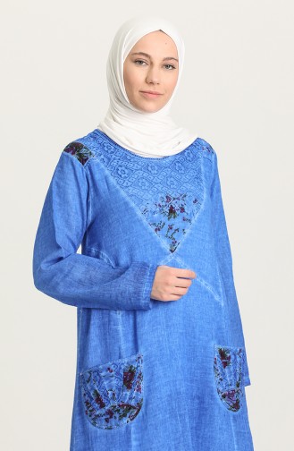 Robe Hijab Blue roi 92206-04