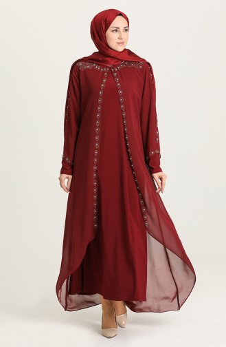 Habillé Hijab Bordeaux 5066-06