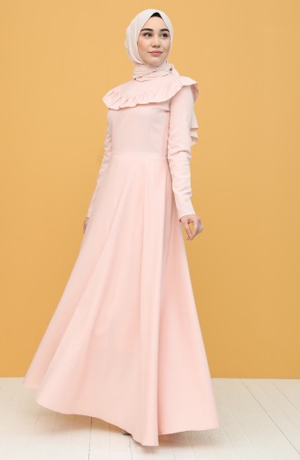 Powder Hijab Dress 7280-15