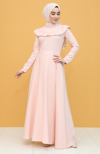 Powder Hijab Dress 7280-15