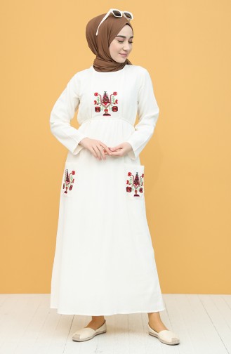 Robe Hijab Crème 22205-05
