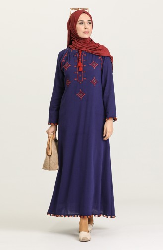 Purple Hijab Dress 22221-05