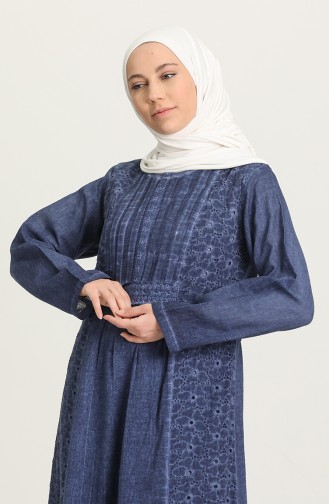 Indigo Hijab Dress 92210-06