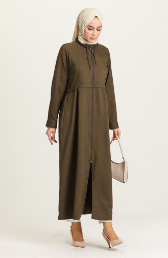 Khaki Hijab Dress 211552-01