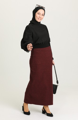 Claret Red Skirt 4161-03