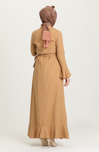 Dunkel-Beige Abayas 7291-14