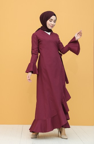 Plum Abaya 7291-16