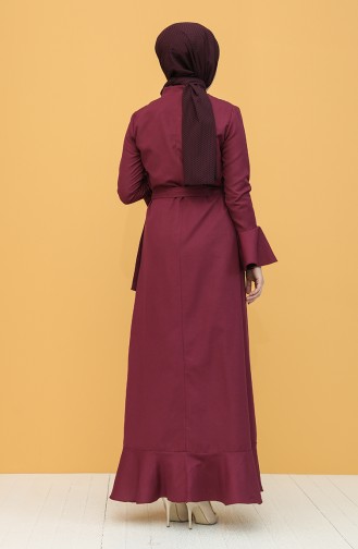 Plum Abaya 7291-16