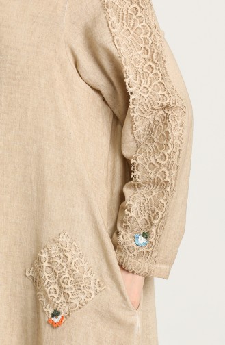 Beige Abaya 92208-02