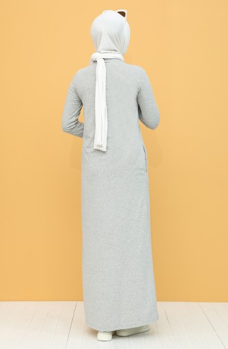 Robe Hijab Gris 4049-04