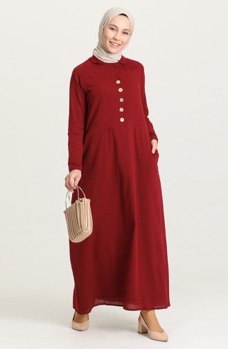 Robe Hijab Bordeaux 12205-02