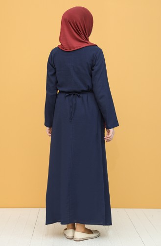 Robe Hijab Bleu Marine 22205-03