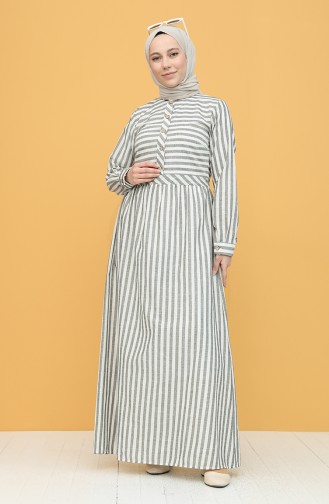 Gray Hijab Dress 21003-01