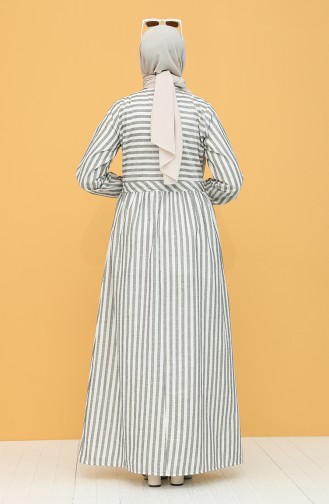 Gray Hijab Dress 21003-01