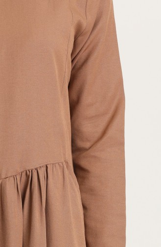 Camel Hijab Dress 3326-10