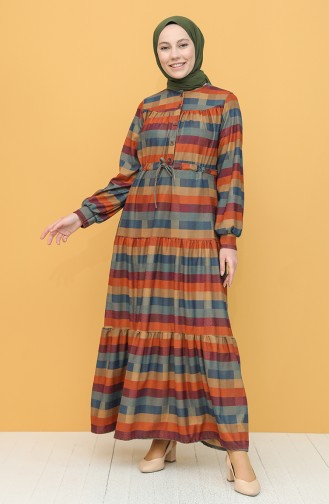 Indigo Hijab Dress 5310-01