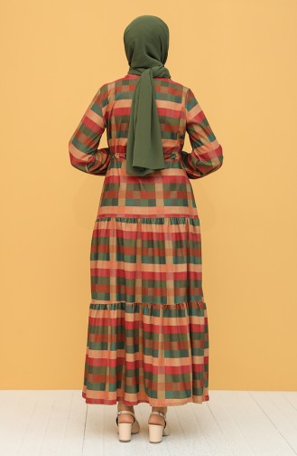Plum Hijab Dress 5310-02