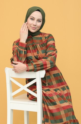 Plum Hijab Dress 5310-02