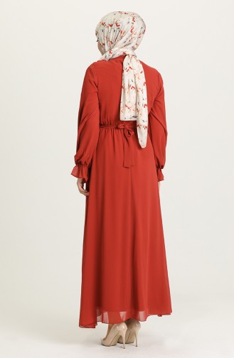 Robe Hijab Couleur brique 5312-07