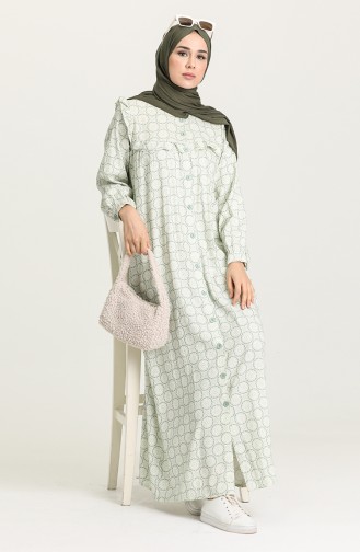 Robe Hijab Vert 21Y8346-03