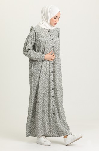 Black Hijab Dress 21Y8346A-02
