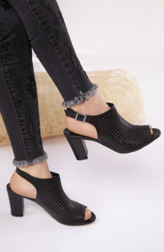 Bayan Topuklu Ayakkabı SMT01-02 Siyah