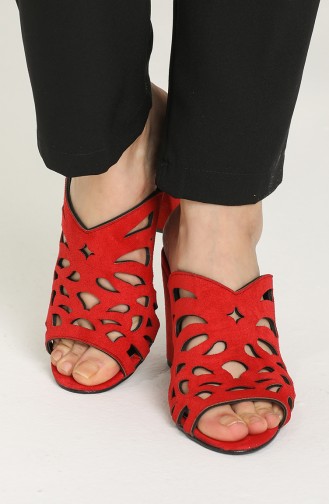 Red Summer Slippers 1330-08
