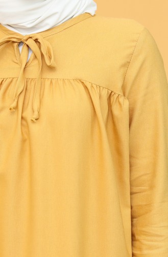 Yellow Hijab Dress 7288-13