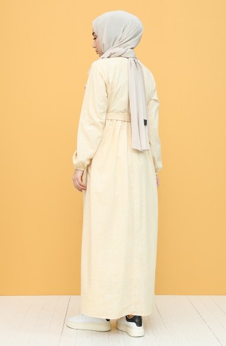 Yellow Hijab Dress 21Y8261-05