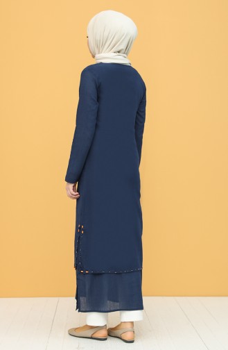 Navy Blue Tuniek 22204-01