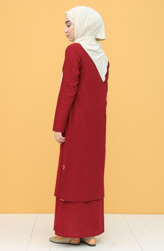 Claret red Tuniek 22204-07