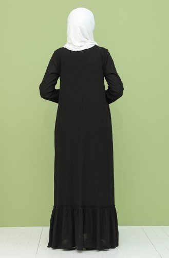 Black Hijab Dress 22213-02