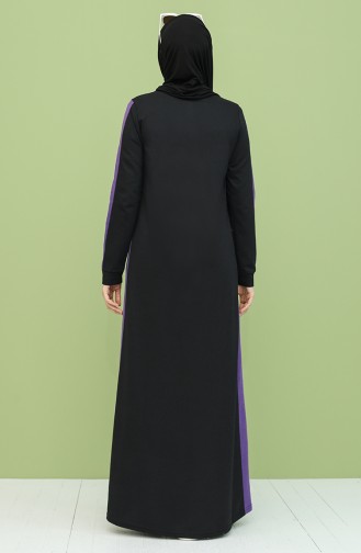 Purple Hijab Dress 3262-05
