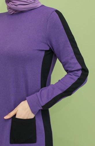Purple Hijab Dress 3262-08