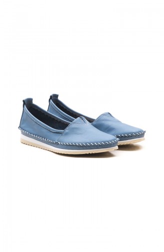 Blue Woman Flat Shoe 03