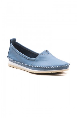 Blue Woman Flat Shoe 03