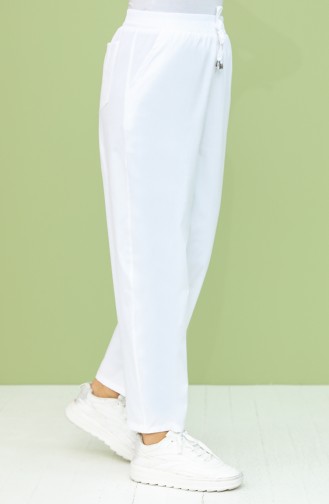 Pantalon Blanc 0156-07