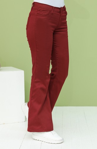 Claret Red Pants 6502-04