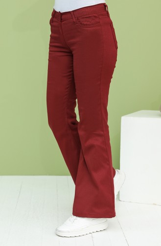 Claret Red Pants 6502-04